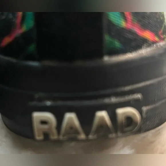 RAAD Black Multicolor Lace up High Top Sneakers Women’s size 7.5W Men’s size 6M - Picture 11 of 13